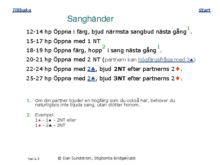 Tillbaka Start Sanghänder 1 12 -14 hp Öppna i färg, bjud närmsta sangbud nästa