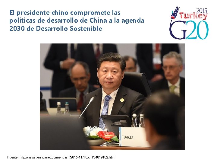 El presidente chino compromete las políticas de desarrollo de China a la agenda 2030