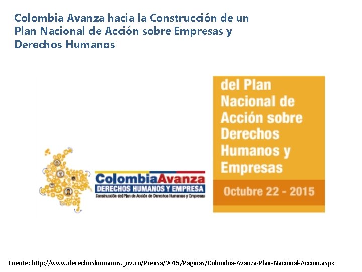 Colombia Avanza hacia la Construcción de un Plan Nacional de Acción sobre Empresas y