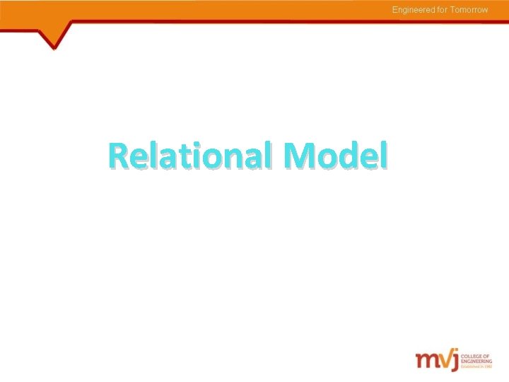 Relational Model 