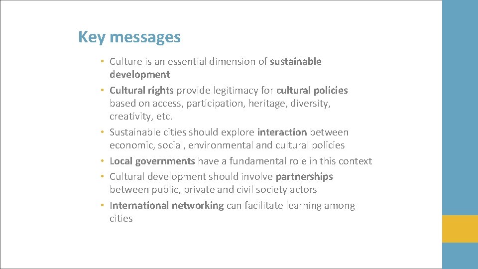 Planning for Sustainable Cultural Places Collaborate to Innovate