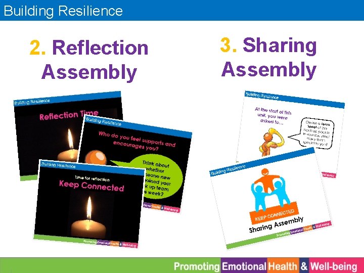 Building Resilience 2. Reflection Assembly 3. Sharing Assembly 