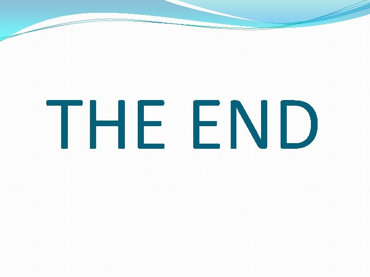 THE END 