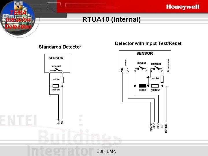 TEMA Intrusion Detection RTUA 10 (internal) Standards Detector with Input Test/Reset EBI-TEMA 