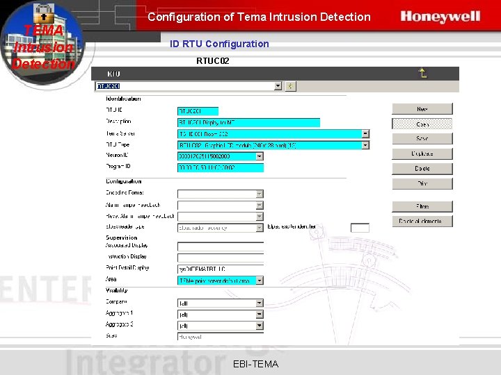 Configuration of Tema Intrusion Detection TEMA Intrusion Detection ID RTU Configuration RTUC 02 EBI-TEMA