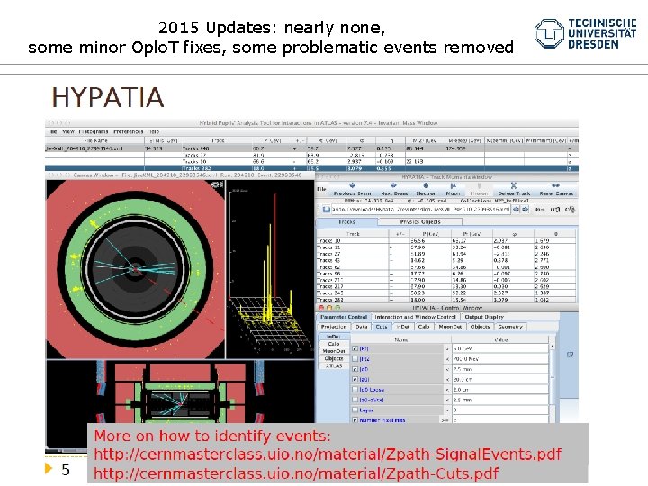 2015 Updates: nearly none, some minor Oplo. T fixes, some problematic events removed 