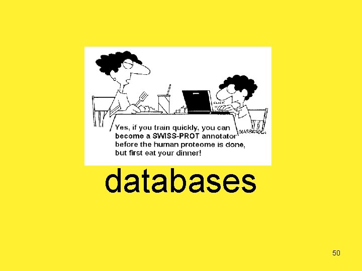 Biological databases 50 