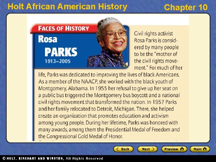 Holt African American History Chapter 10 