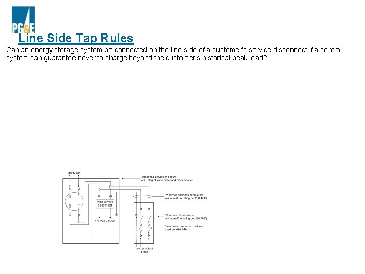 Line Side Tap Rules Can an energy storage system be connected on the line
