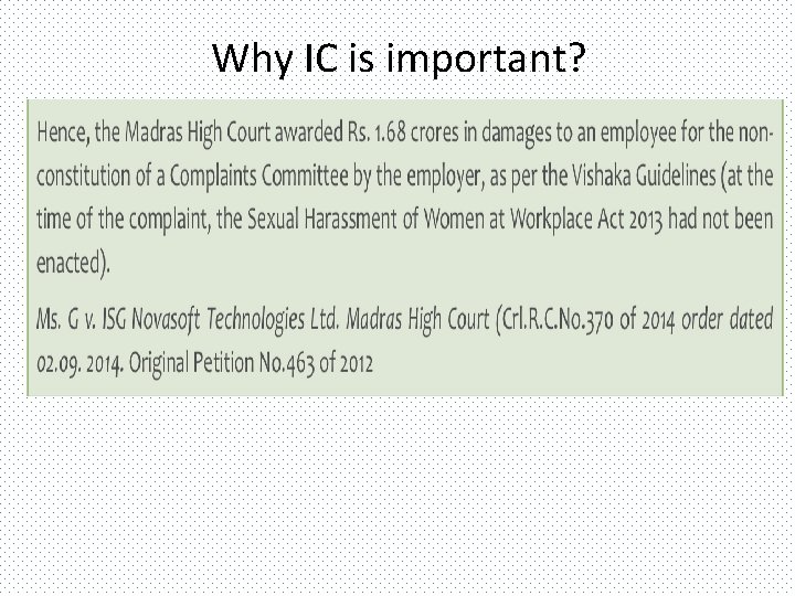 Why IC is important? 