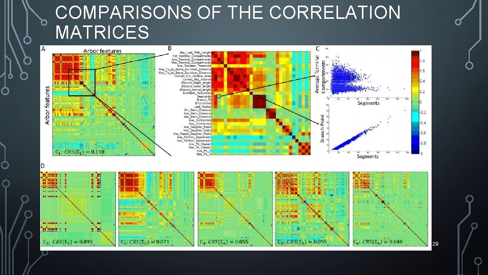 COMPARISONS OF THE CORRELATION MATRICES 29 