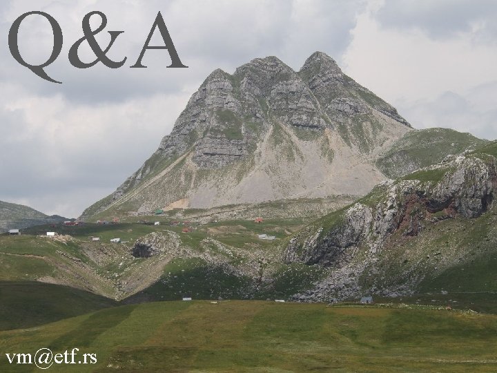 Q&A © H. Maurer vm@etf. rs 12/44 