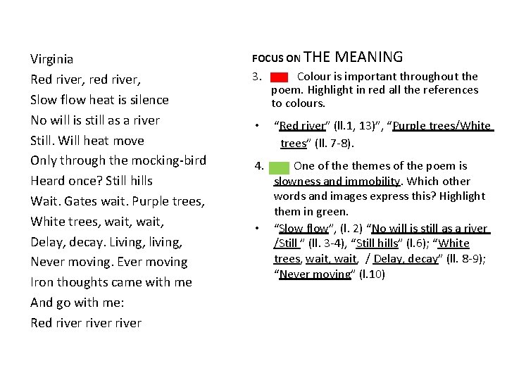 Virginia Red river, red river, Slow flow heat is silence No will is still