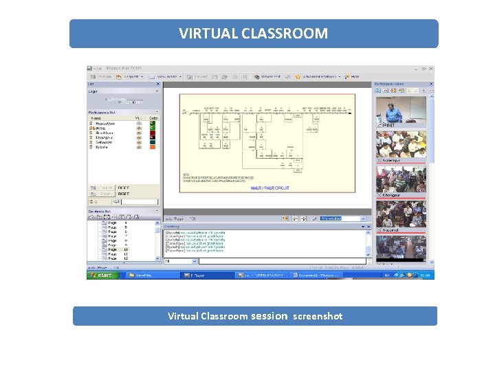 VIRTUAL CLASSROOM Virtual Classroom session screenshot 