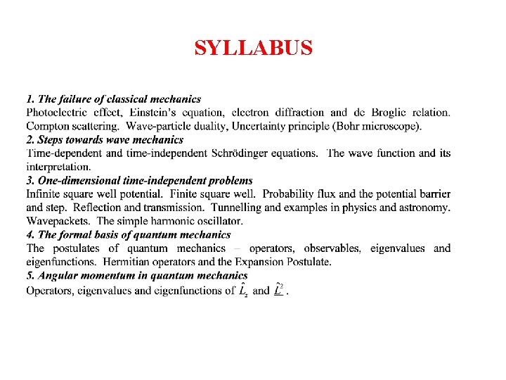 SYLLABUS 