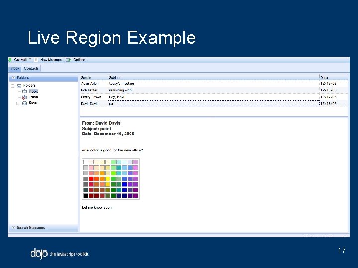 Live Region Example 17 