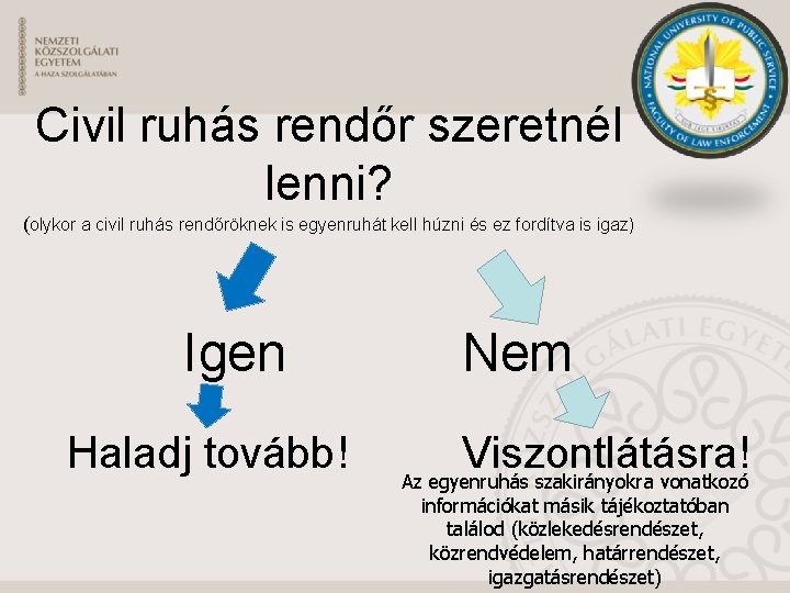 Civil ruhás rendőr szeretnél lenni? (olykor a civil ruhás rendőröknek is egyenruhát kell húzni