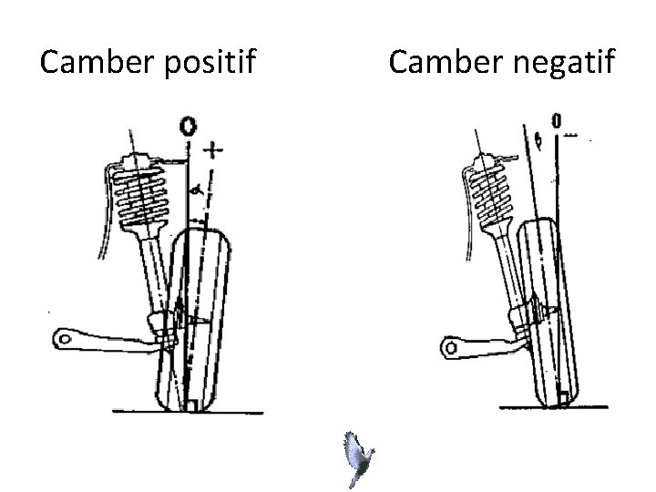 Camber positif Camber negatif 