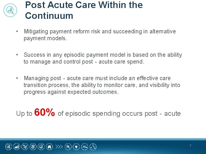 Post Acute Care Within the Continuum • Mitigating payment reform risk and succeeding in