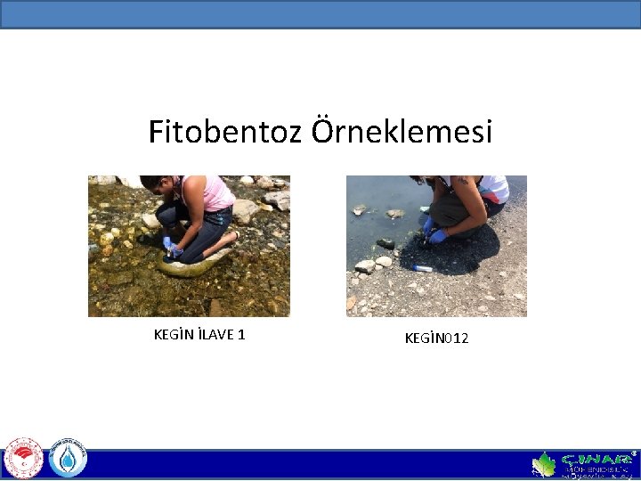 Fitobentoz Örneklemesi KEGİN İLAVE 1 KEGİN 012 