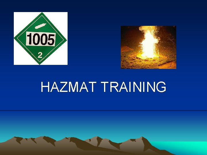 HAZMAT TRAINING 