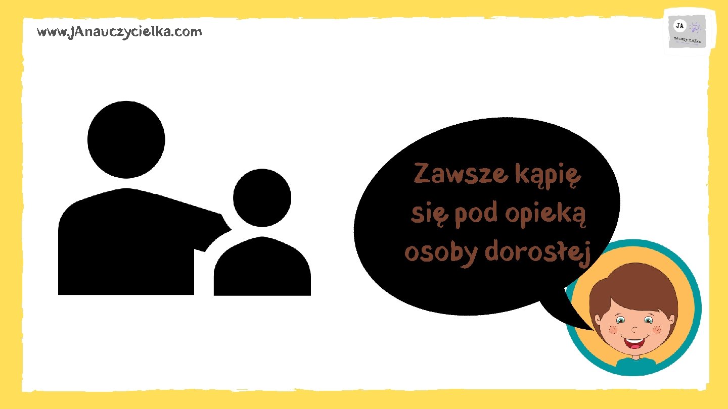 www. JAnauczycielka. com Zawsze kąpię się pod opieką osoby dorosłej 