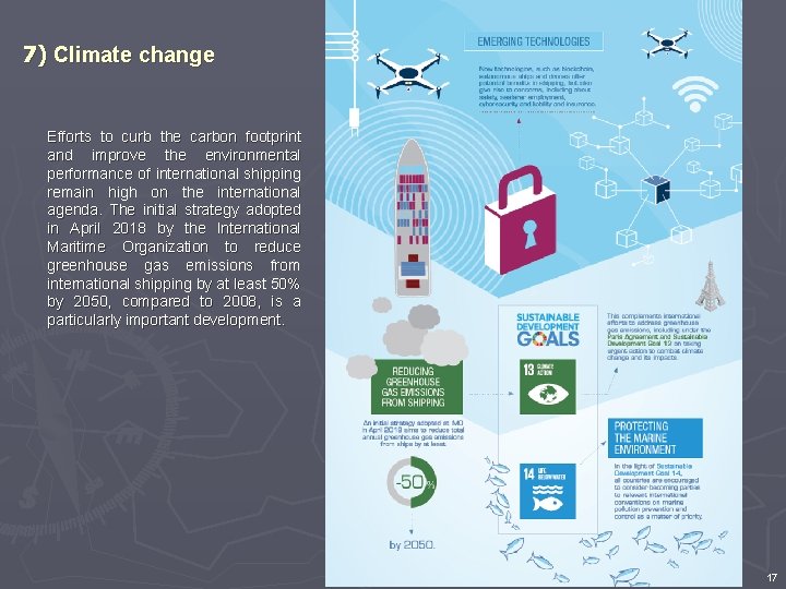 7) Climate change Efforts to curb the carbon footprint and improve the environmental performance