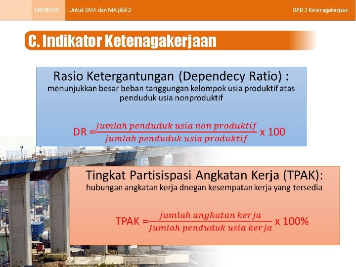 C. Indikator Ketenagakerjaan • • 