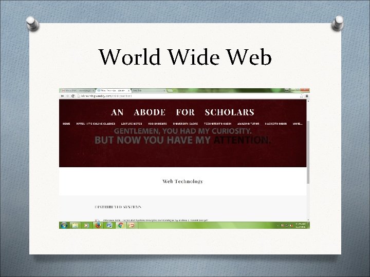 World Wide Web World Wide Web