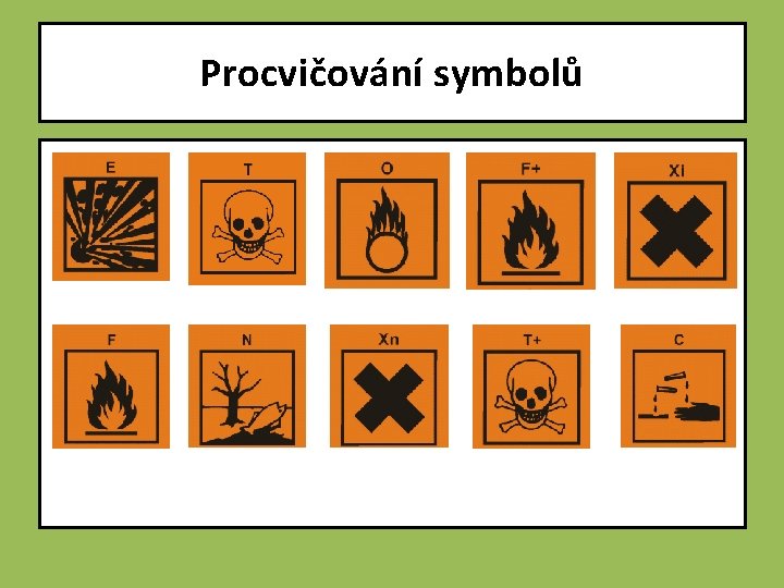 Procvičování symbolů 