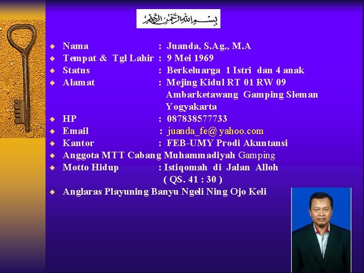 ¨ ¨ ¨ ¨ ¨ Nama Tempat & Tgl Lahir Status Alamat : : ¨ ¨ ¨ ¨ ¨ Nama Tempat & Tgl Lahir Status Alamat : :