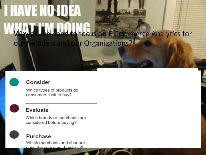 Why do we need to focus on E Commerce Analytics for our Retailers and