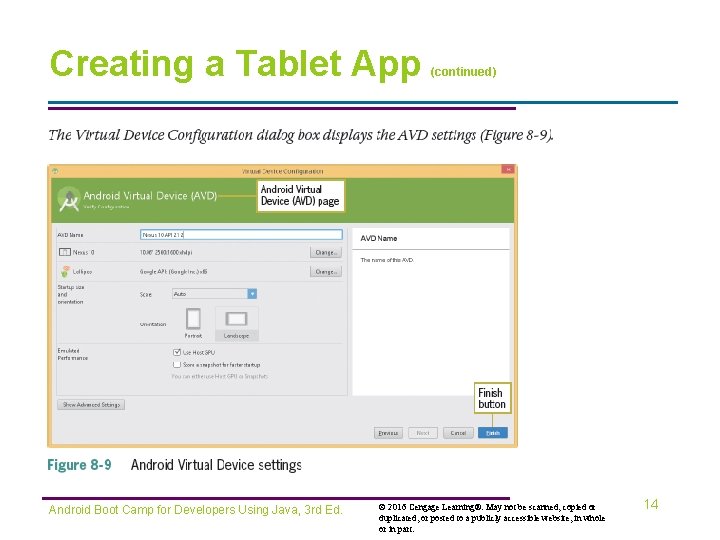 Creating a Tablet App Android Boot Camp for Developers Using Java, 3 rd Ed.