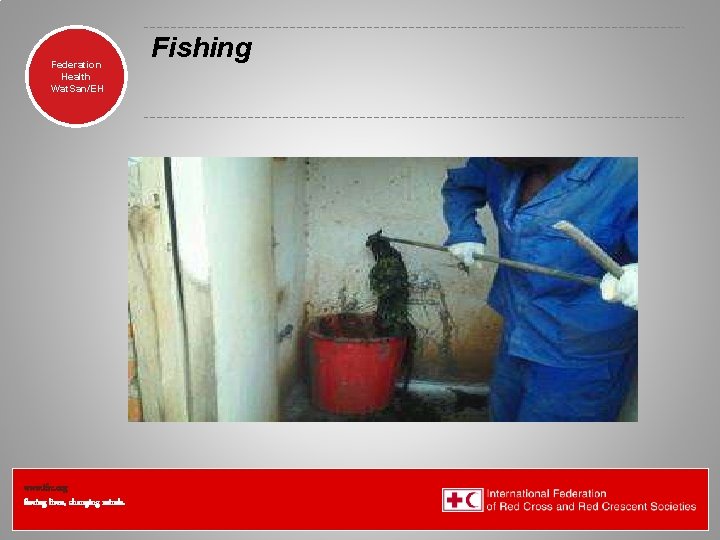 Federation Health Wat. San/EH www. ifrc. org Saving lives, changing minds. Fishing 