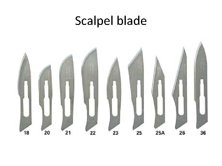 Scalpel blade 