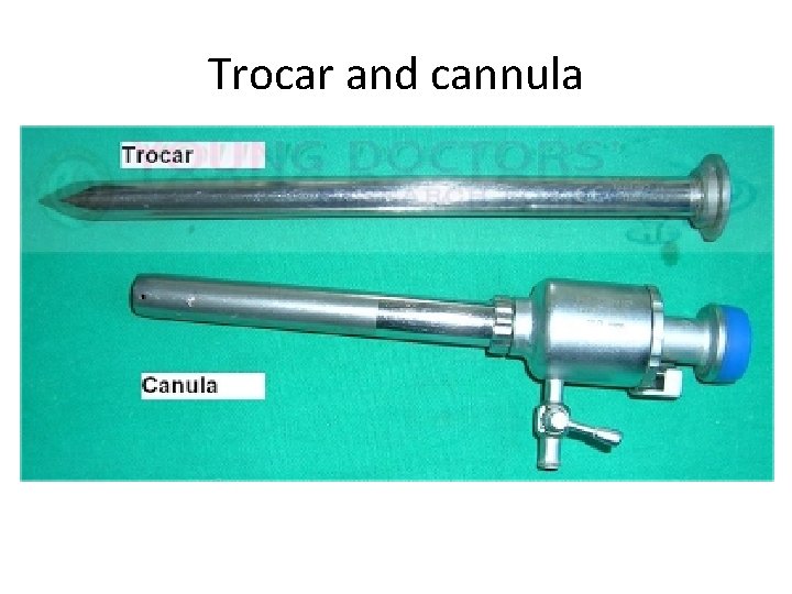 Trocar and cannula 