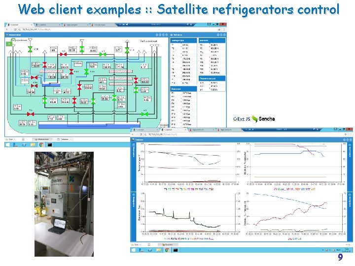 Web client examples : : Satellite refrigerators control 9 