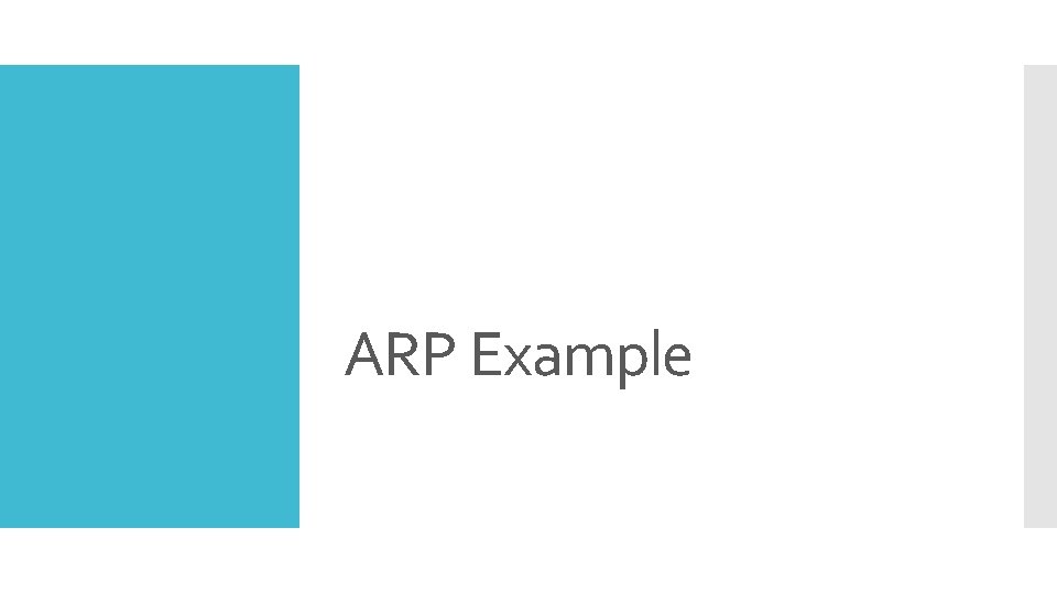 ARP Example 