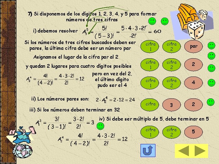 7) Si disponemos de los dígitos 1, 2, 3, 4, y 5 para formar