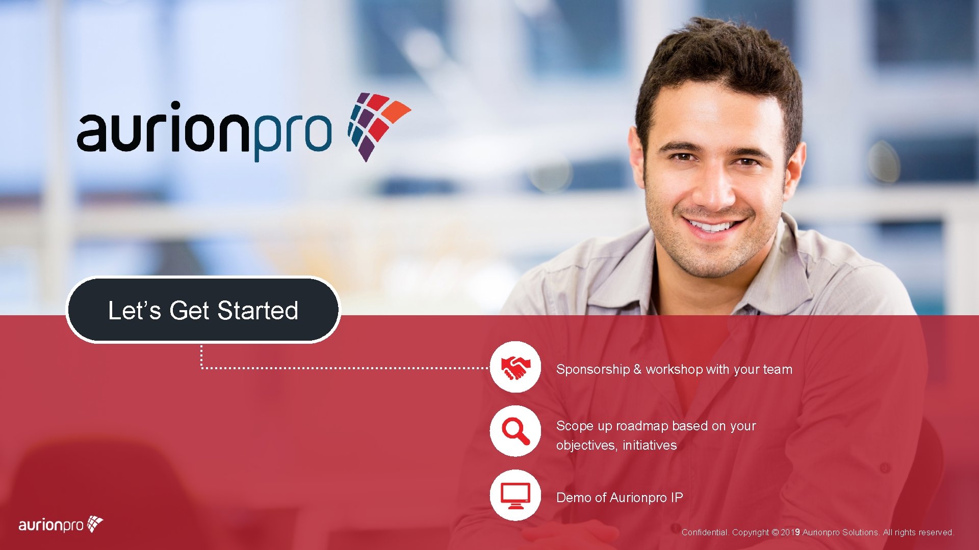 Let’s Get Started Sponsorship & workshop with your team Scope up roadmap based on