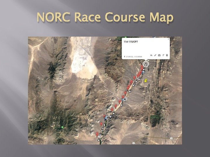 NORC Race Course Map 