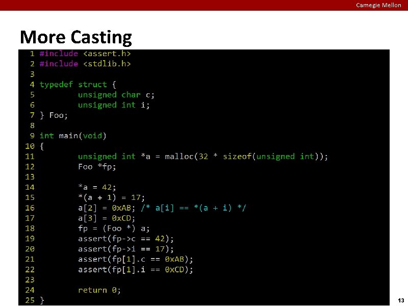 Carnegie Mellon More Casting 13 