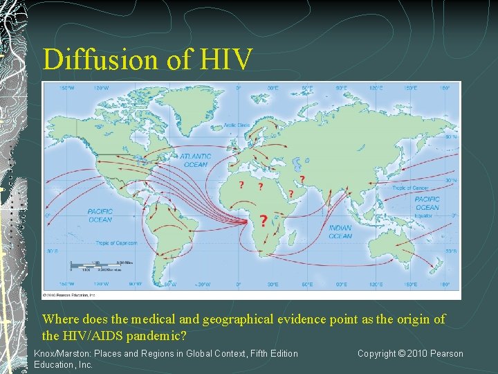 Diffusion of HIV Where does the medical and geographical evidence point as the origin