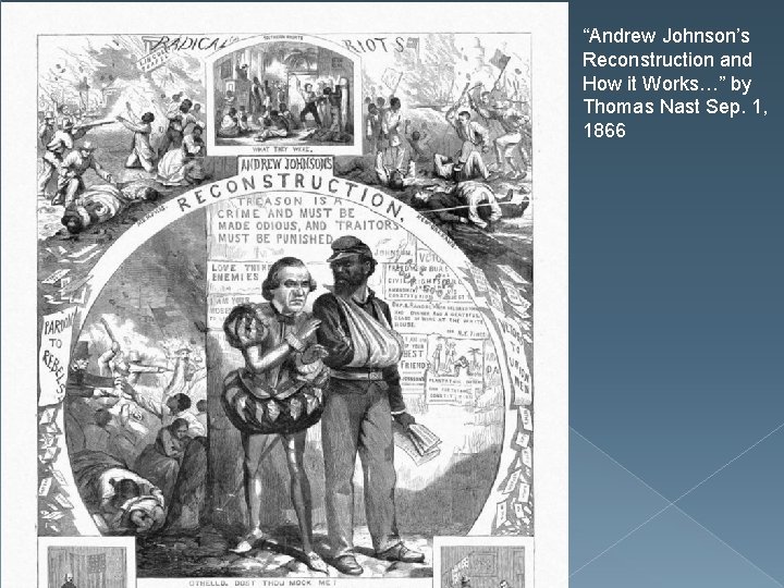 “Andrew Johnson’s Reconstruction and How it Works…” by Thomas Nast Sep. 1, 1866 