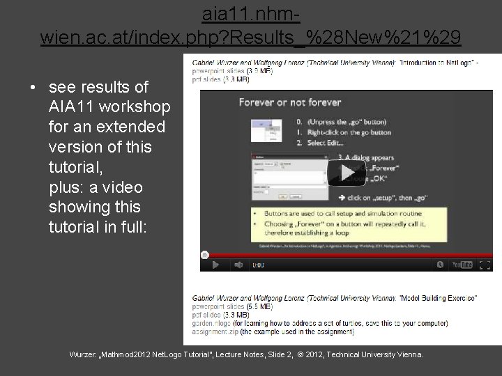 aia 11. nhmwien. ac. at/index. php? Results_%28 New%21%29 • see results of AIA 11