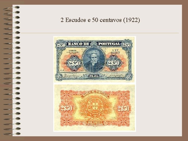 2 Escudos e 50 centavos (1922) 