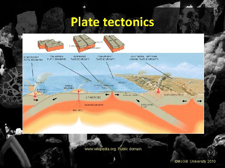 Plate tectonics www. wikipedia. org. Public domain. ©Mc. Gill University 2010 