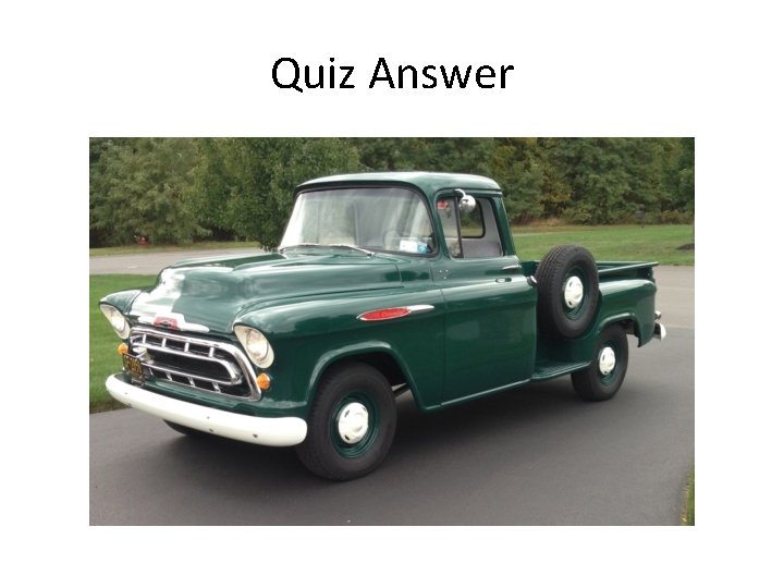Quiz Answer 