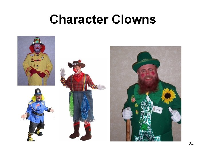 Character Clowns 34 