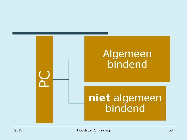 PC Algemeen bindend niet algemeen bindend 2013 hoofdstuk 1 inleiding 53 